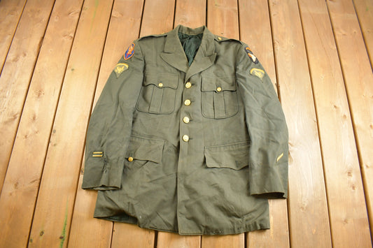 Vintage 1960s US Army Military Uniform Jacket