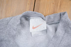 Vintage 1990s Nike Heather Grey Mini Swoosh Crewneck Sweatshirt