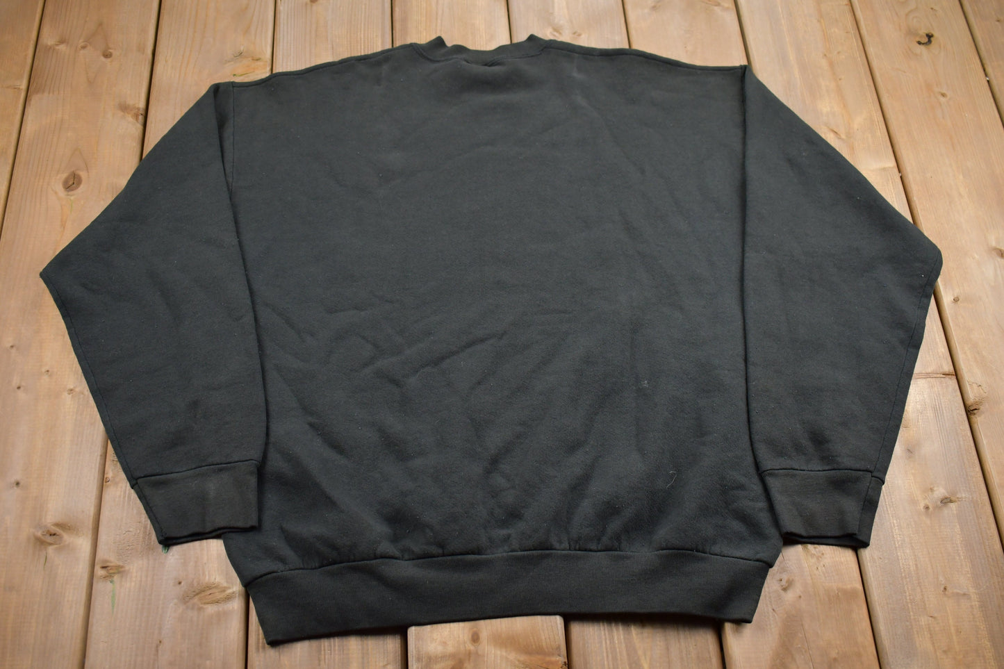 Vintage 1990s Blank Black Crewneck Sweatshirt