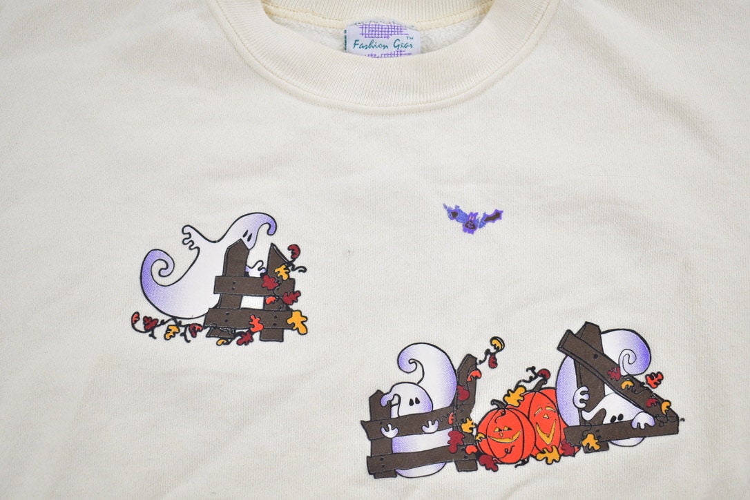 Vintage 1990s Halloween Theme Crewneck Sweater