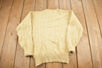 Vintage 1990s 3D Cable Knit Sweater