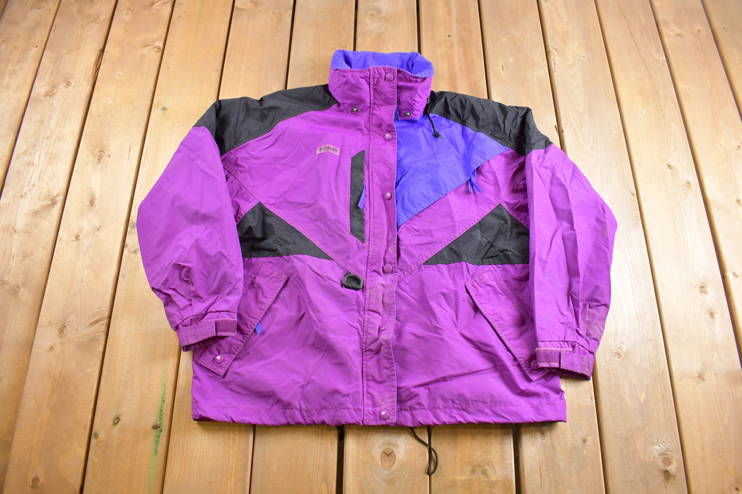 Vintage 1990s Columbia Sportswear Full Zip Windbreaker Jacket