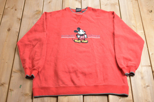 Vintage 1990s Mickey Mouse Embroidered Disney Crewneck