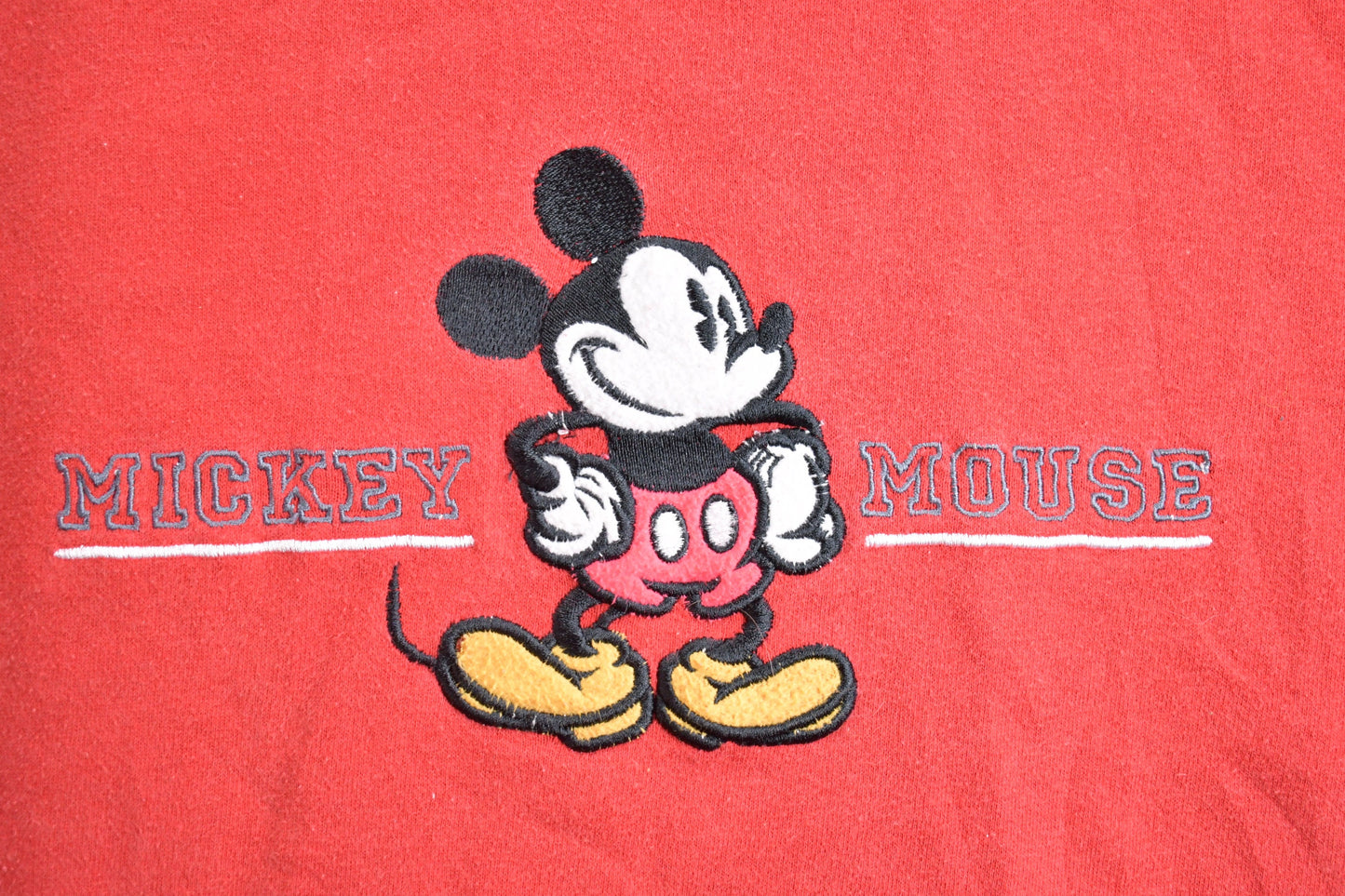 Vintage 1990s Mickey Mouse Embroidered Disney Crewneck