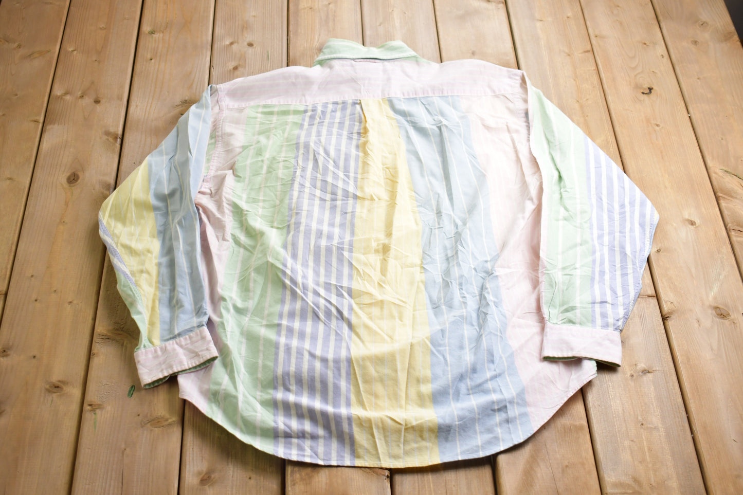 Vintage 1990s Tommy Hilfiger Pastel Striped Button Up Shirt