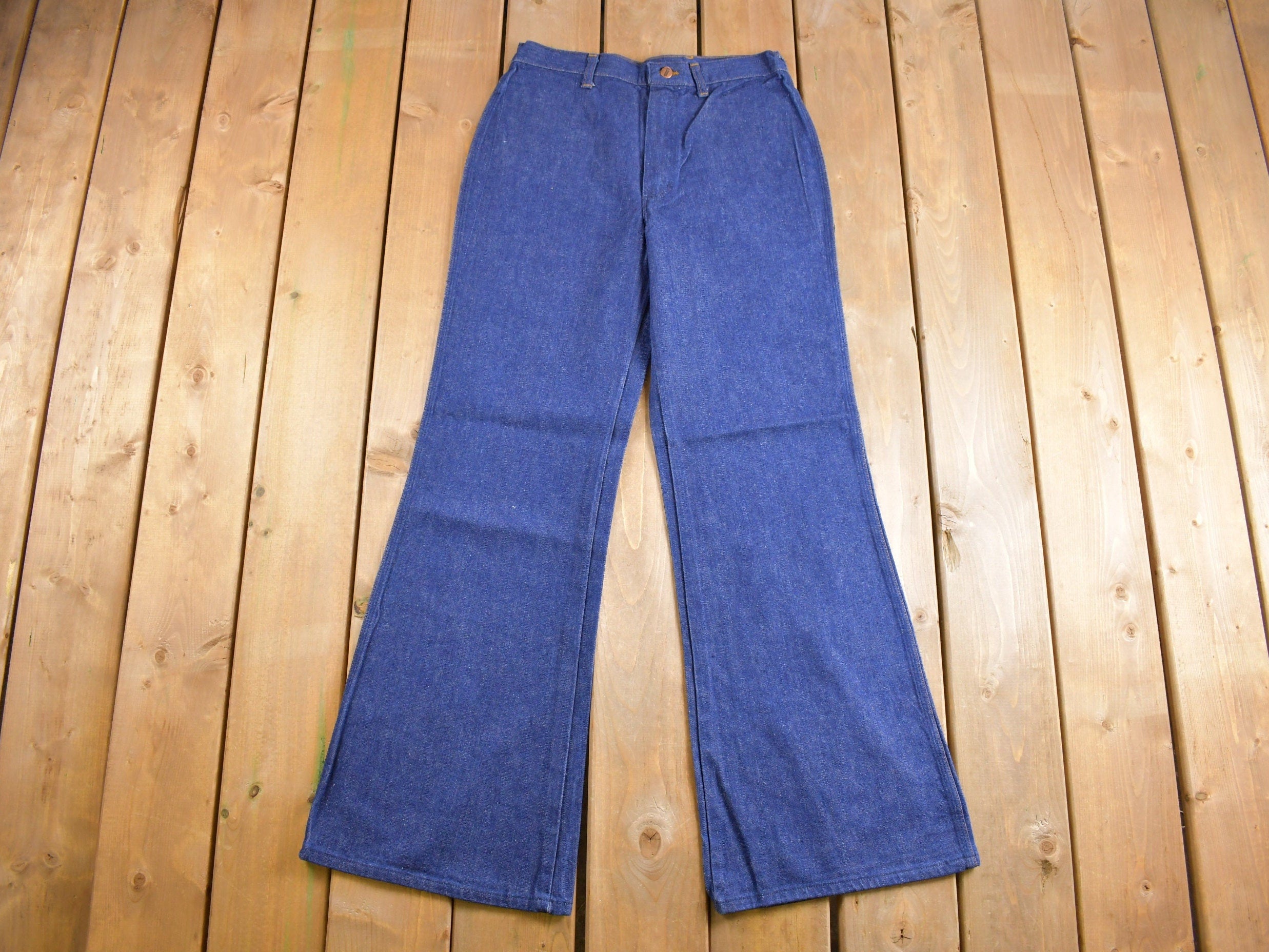 Vintage 1970s Deadstock Wrangler Wrag-Doll Bell Bottom Women's Jeans Size 31 x 32