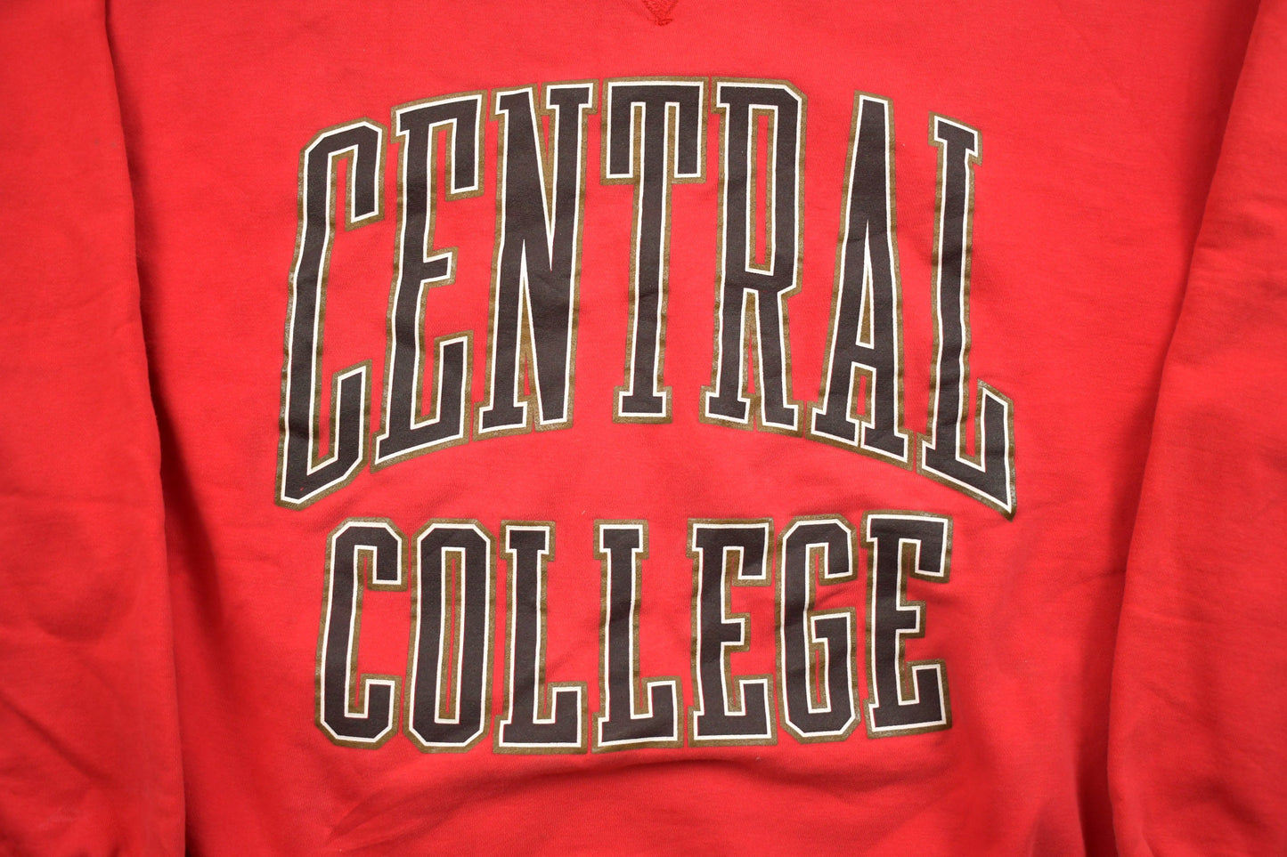 Vintage 1990s Central College Collegiate Crewneck / Embroidered / NCAA Sweatshirt / Sportswear / Americana