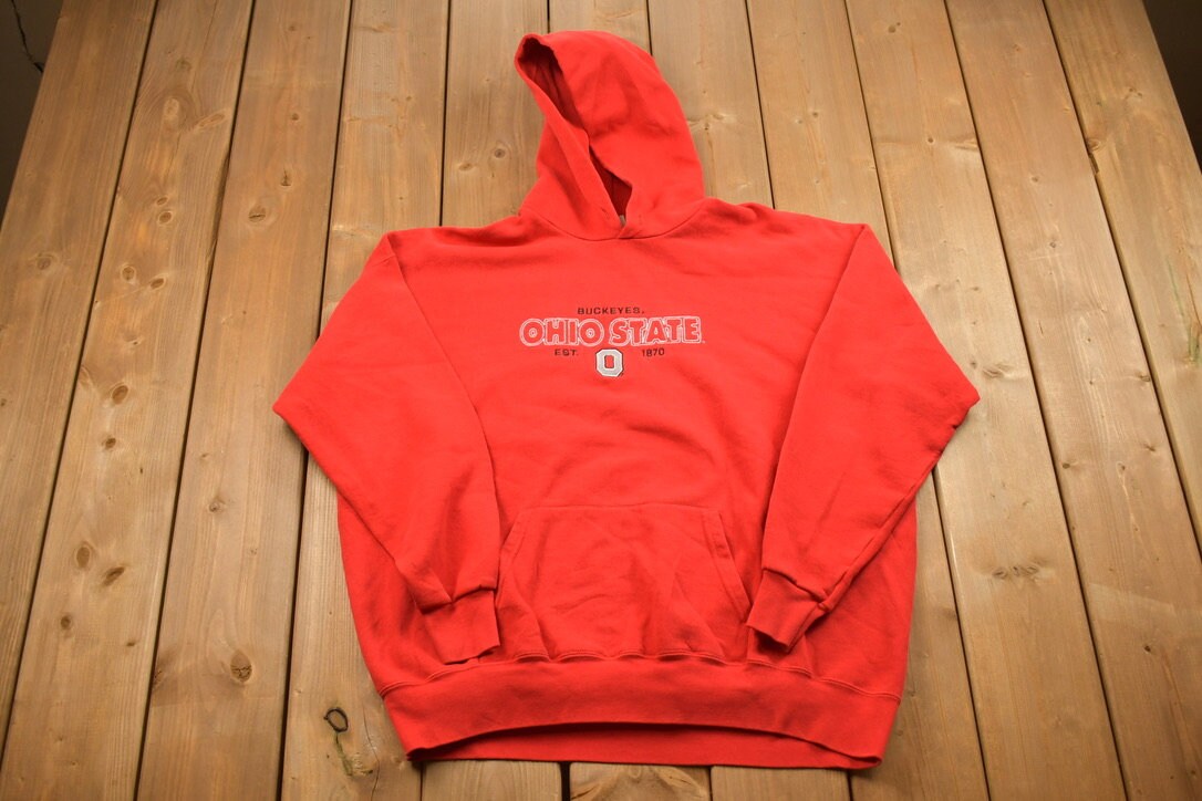 Vintage 1990s Ohio State University Collegiate Crewneck / Embroidered / NCAA Sweatshirt / Sportswear / Americana / Buckeyes