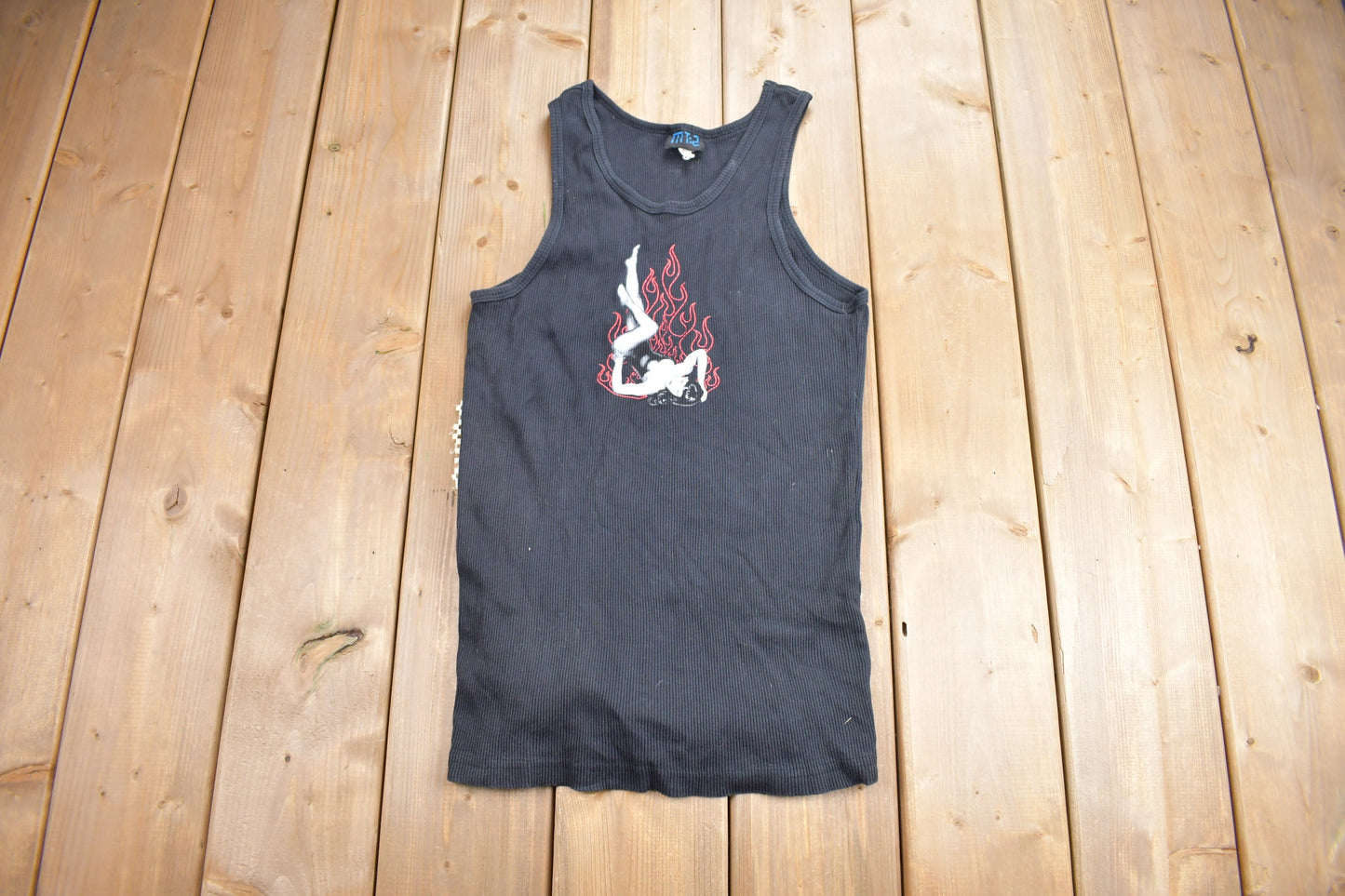 Vintage 1990s Flaming Lady Graphic Women's Tank Top Shirt / Vintage T Shirt / Streetwear / Graphic Tee / Made In USA