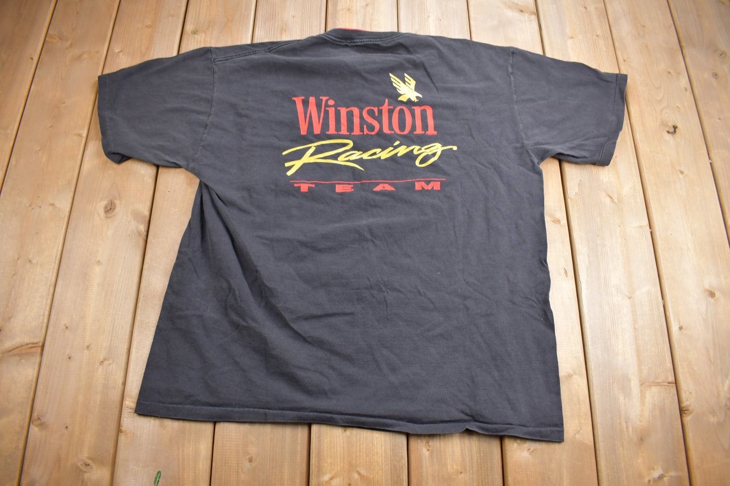 Vintage 1992 Winston Racing Team T-Shirt / Single Stitch / NASCAR Racing / Made in USA / 90s Streetwear / Sportswear