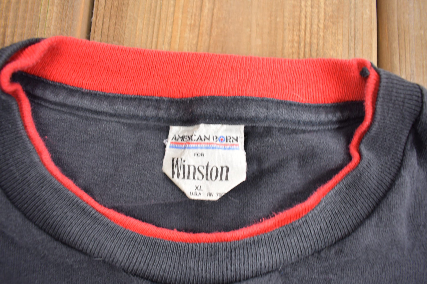 Vintage 1992 Winston Racing Team T-Shirt / Single Stitch / NASCAR Racing / Made in USA / 90s Streetwear / Sportswear