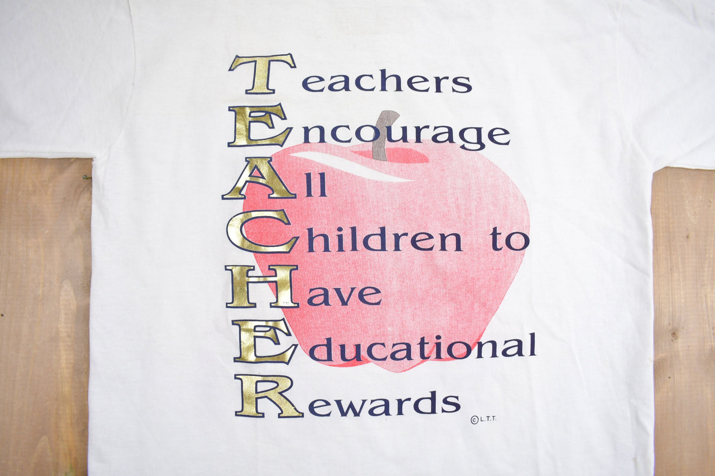 Vintage 1990s Teachers Graphic T-Shirt / Streetwear / Retro Style / Single Stitch / Made In USA / 90s Graphic Tee