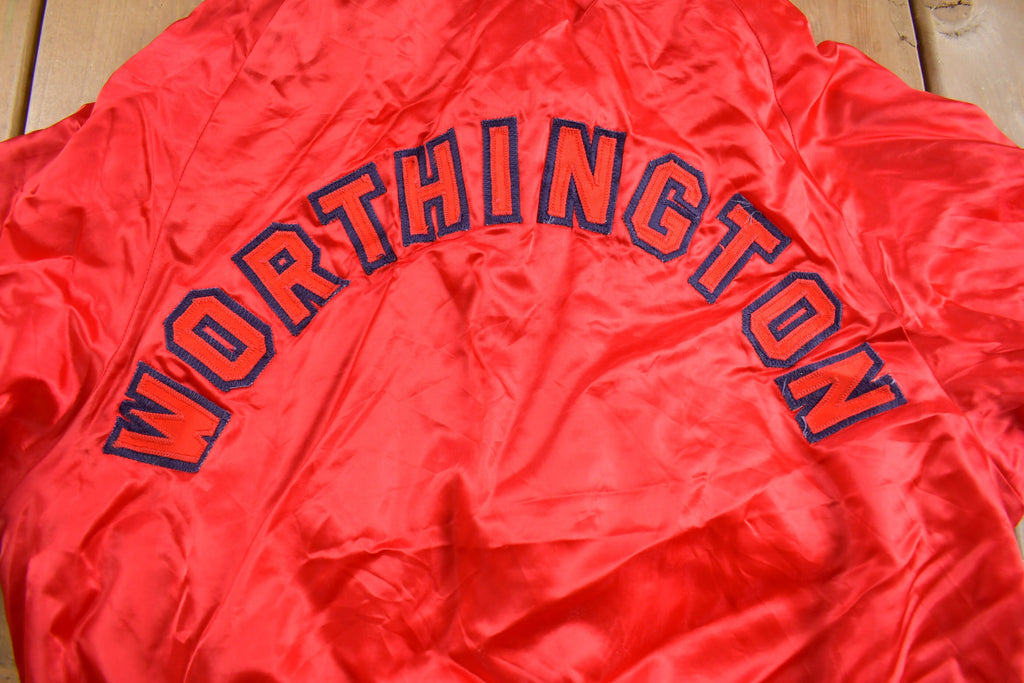 Vintage 1980s Worthington Embroidered Satin Jacket