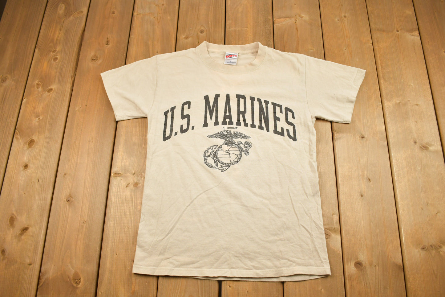 Vintage 1990s US Marines Graphic T Shirt / Vintage T Shirt / Streetwear / Graphic Tee