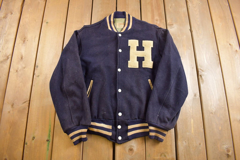Vintage 1940s Empire Sporting Goods "H" Varsity Letterman Varsity Jacket