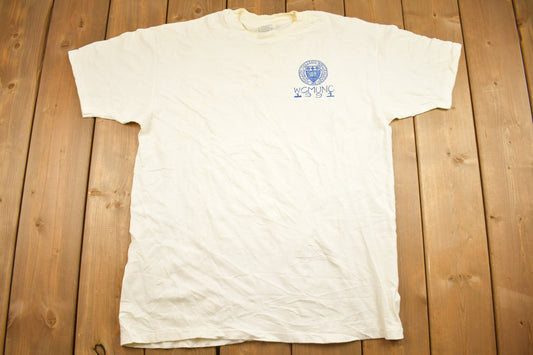 Vintage 1991 WCMUNC College Graphic T Shirt / Vintage T Shirt / Streetwear / Graphic Tee / Made In USA