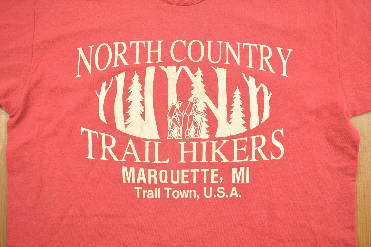 Vintage 1990s North Country Hikers Graphic T Shirt / Vintage T Shirt / Streetwear / Graphic Tee / Made In USA