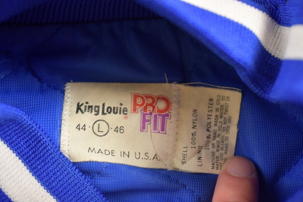 Vintage 1990s Nu Skin King Louie Pro Fit Satin Bomber Jacket