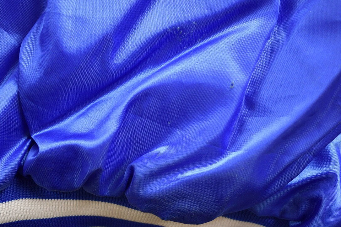 Vintage 1990s Nu Skin King Louie Pro Fit Satin Bomber Jacket