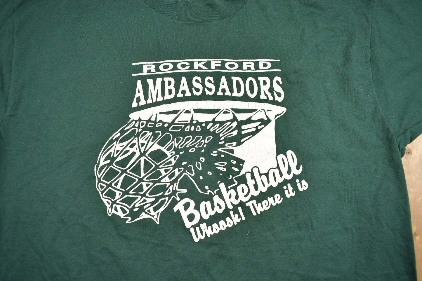 Vintage 1990s Rockford Ambassador Jersey Graphic T Shirt / Vintage T Shirt / Streetwear / Graphic Tee / Made In USA