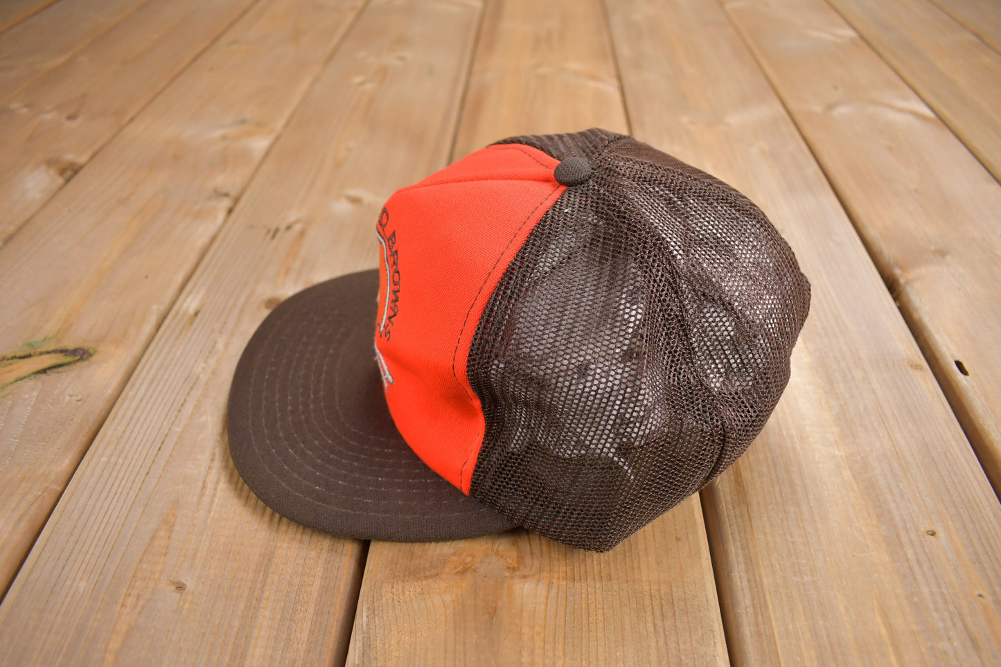 Vintage 1980s Cleveland Browns NFL Snap Back Trucker Hat / OSFA / Vintage Hat