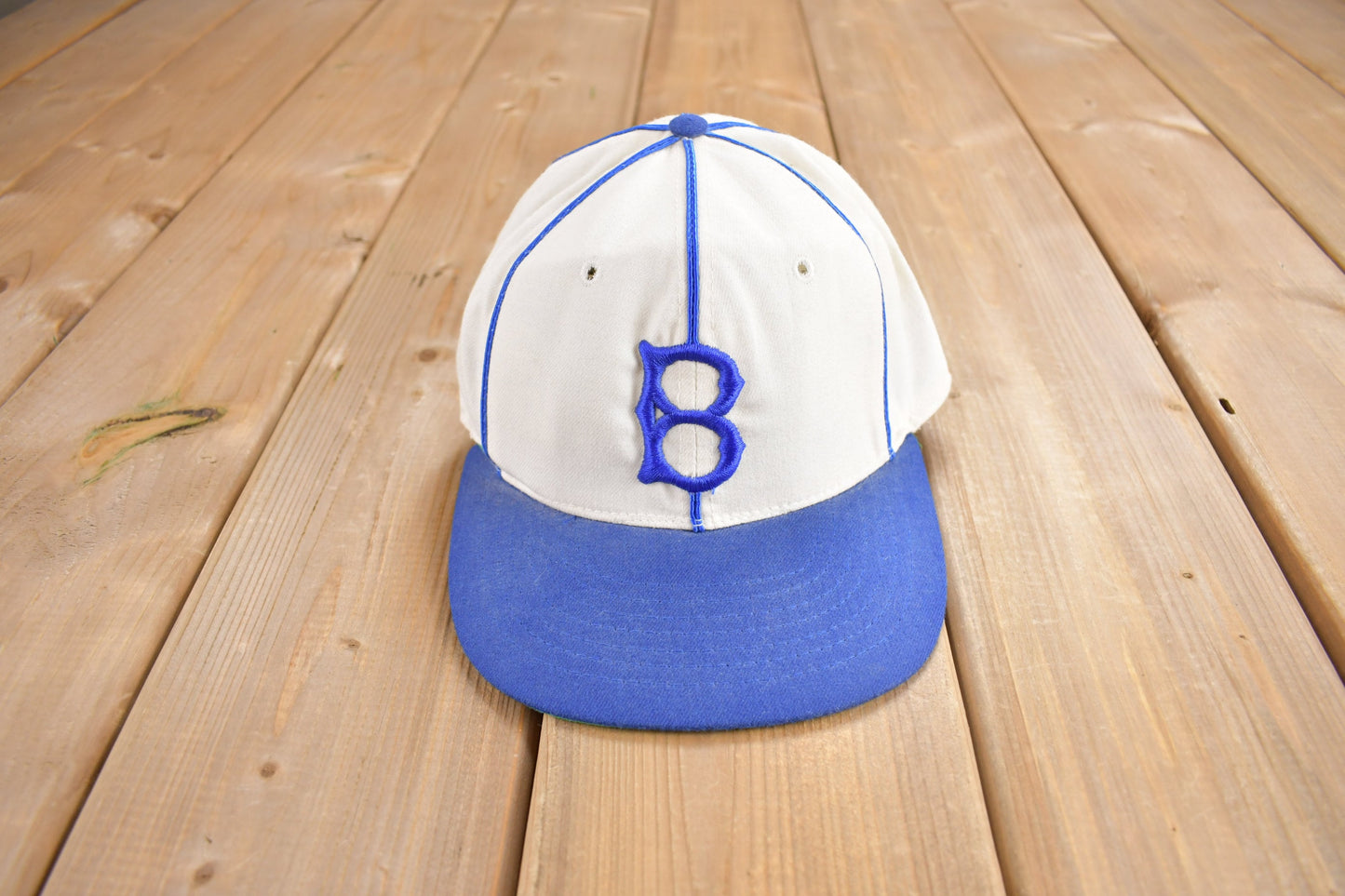 Vintage 1970s Brooklyn Dodgers MLB l Fitted Hat Size 7 / Jackie Robinson / Vintage Pin Stripe Fitted / Made In USA