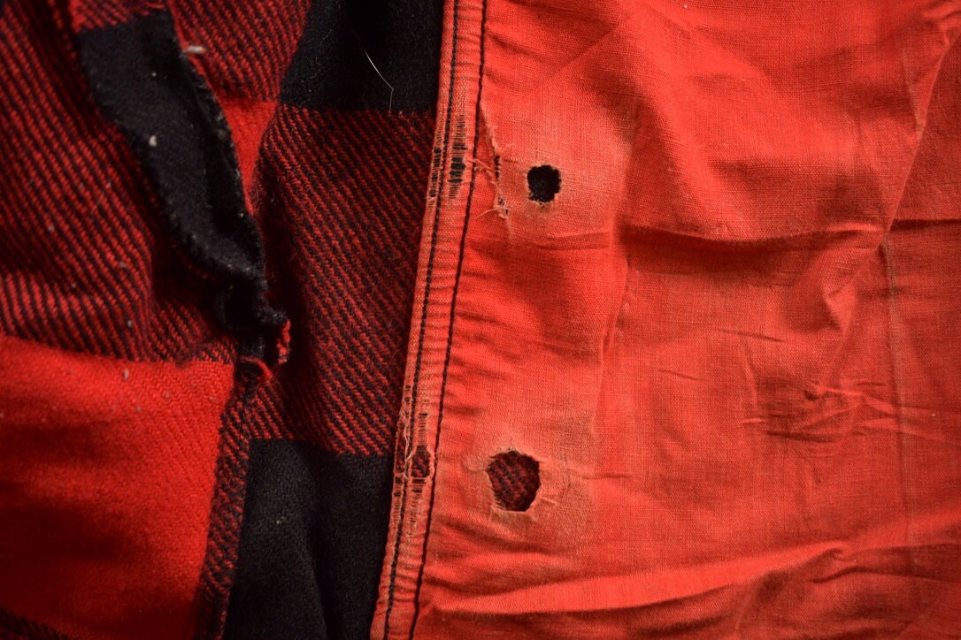 Vintage 1980s Woolrich Wool Plaid Zip Up Shacket