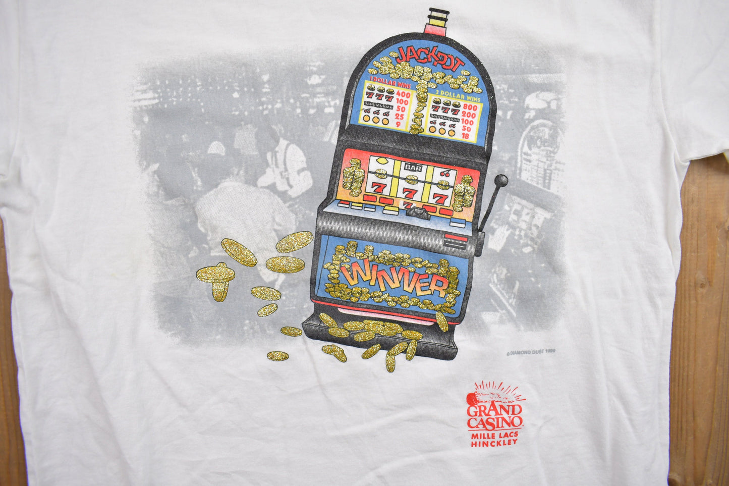 Vintage 1990s Grand Casino Slots Graphic T Shirt / Vintage T Shirt / Streetwear / Graphic Tee / Made In USA