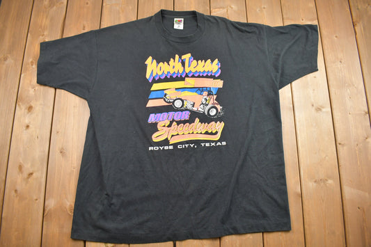 Vintage 1990s North Texas Speedway Racing T-Shirt / Racing Tee  / 90s Streetwear / Sportswear / Made in USA