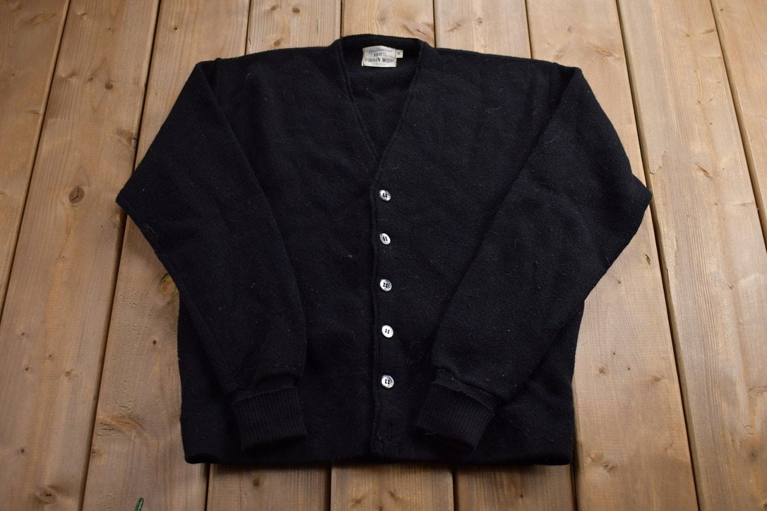Vintage 1970s Knitted Cardigan Sweater