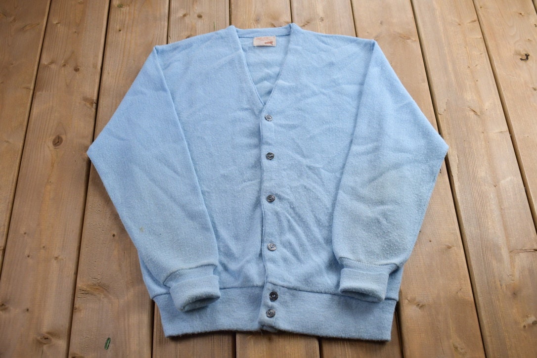 Vintage 1970s Fox Collection Knitted Cardigan Sweater