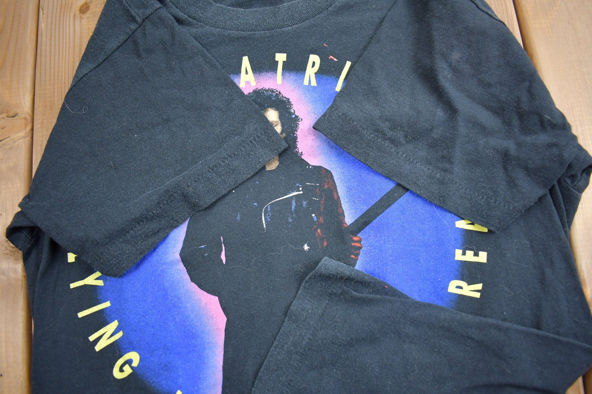 Vintage 1990 Joe Satriani Flying In A Blue Dream Tour Band T-shirt