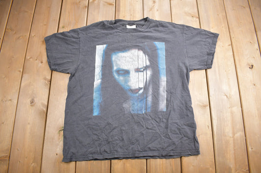 Vintage 1998 Marilyn Manson The Long Hard Road Out OF Hell Graphic T Shirt / Single Stitch / Manson Tee / Hinterland