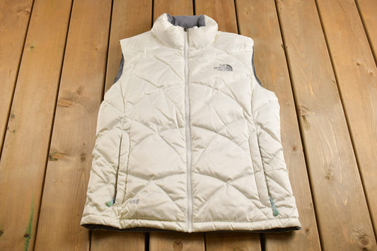 Vintage 1990s North Face Puffer Vest 550 / Goose Down Fill / Vintage Bubble Jacket / Winter / Streetwear