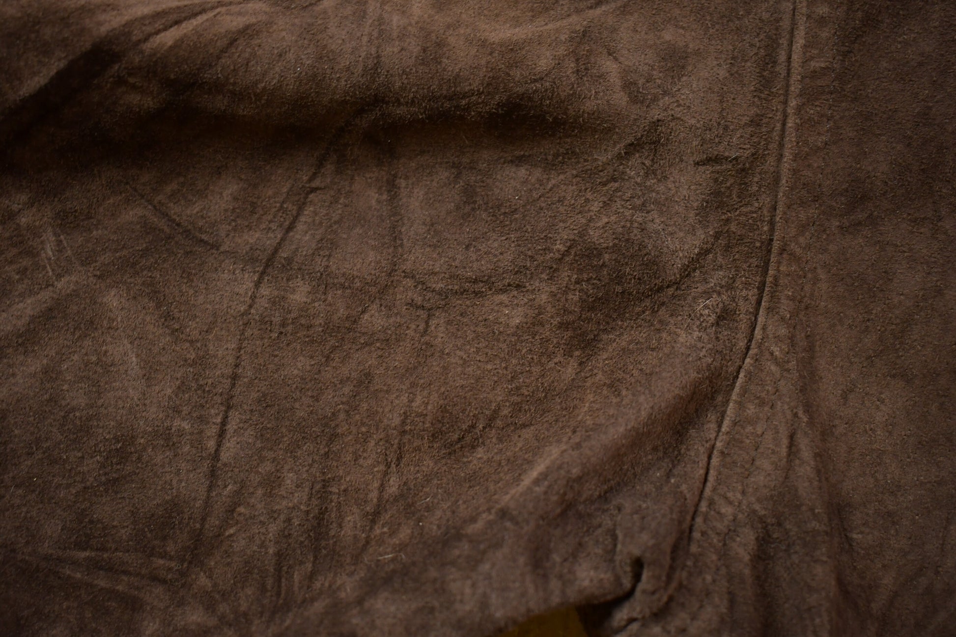 Vintage 1990s Leather Button Up Jacket