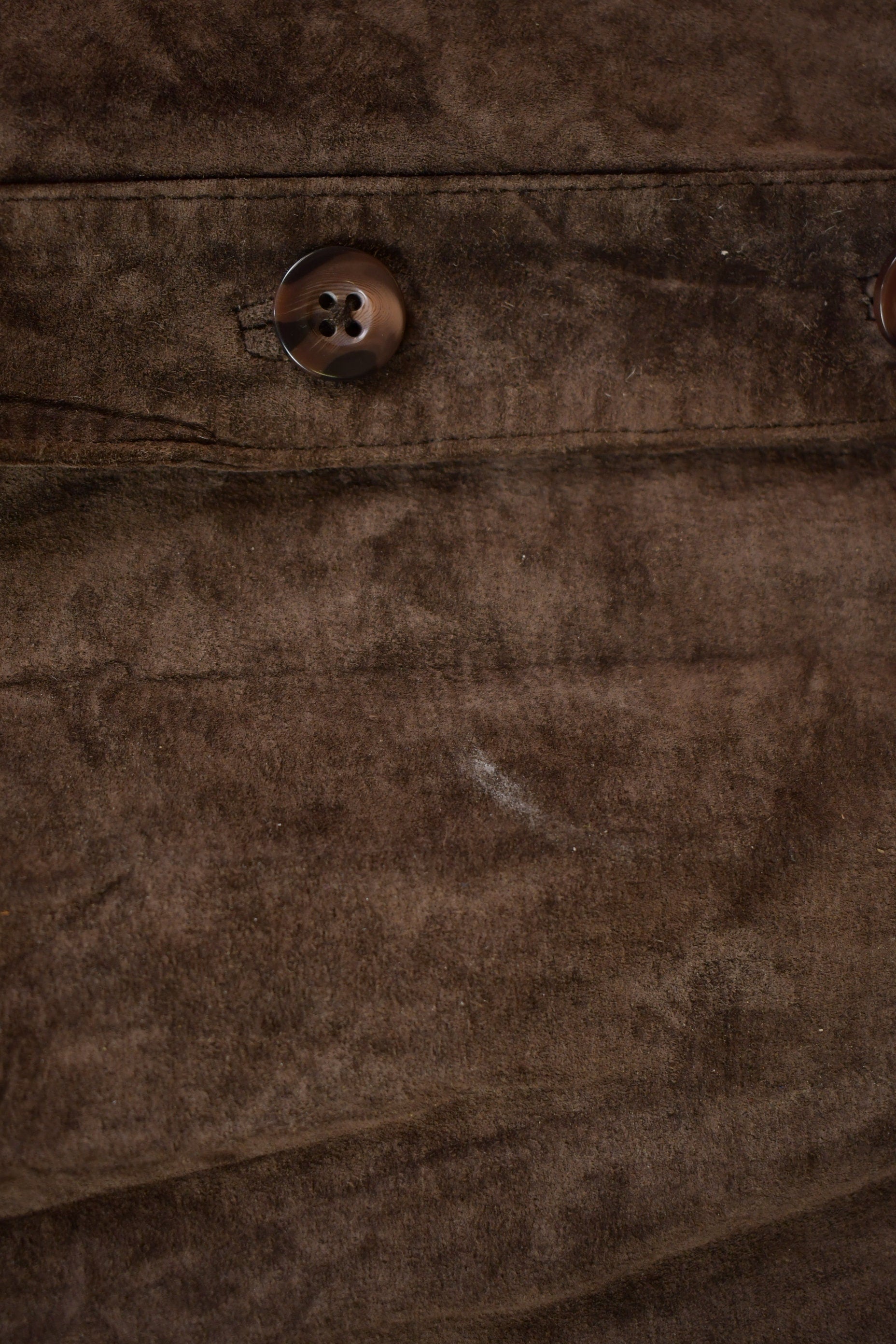 Vintage 1990s Leather Button Up Jacket