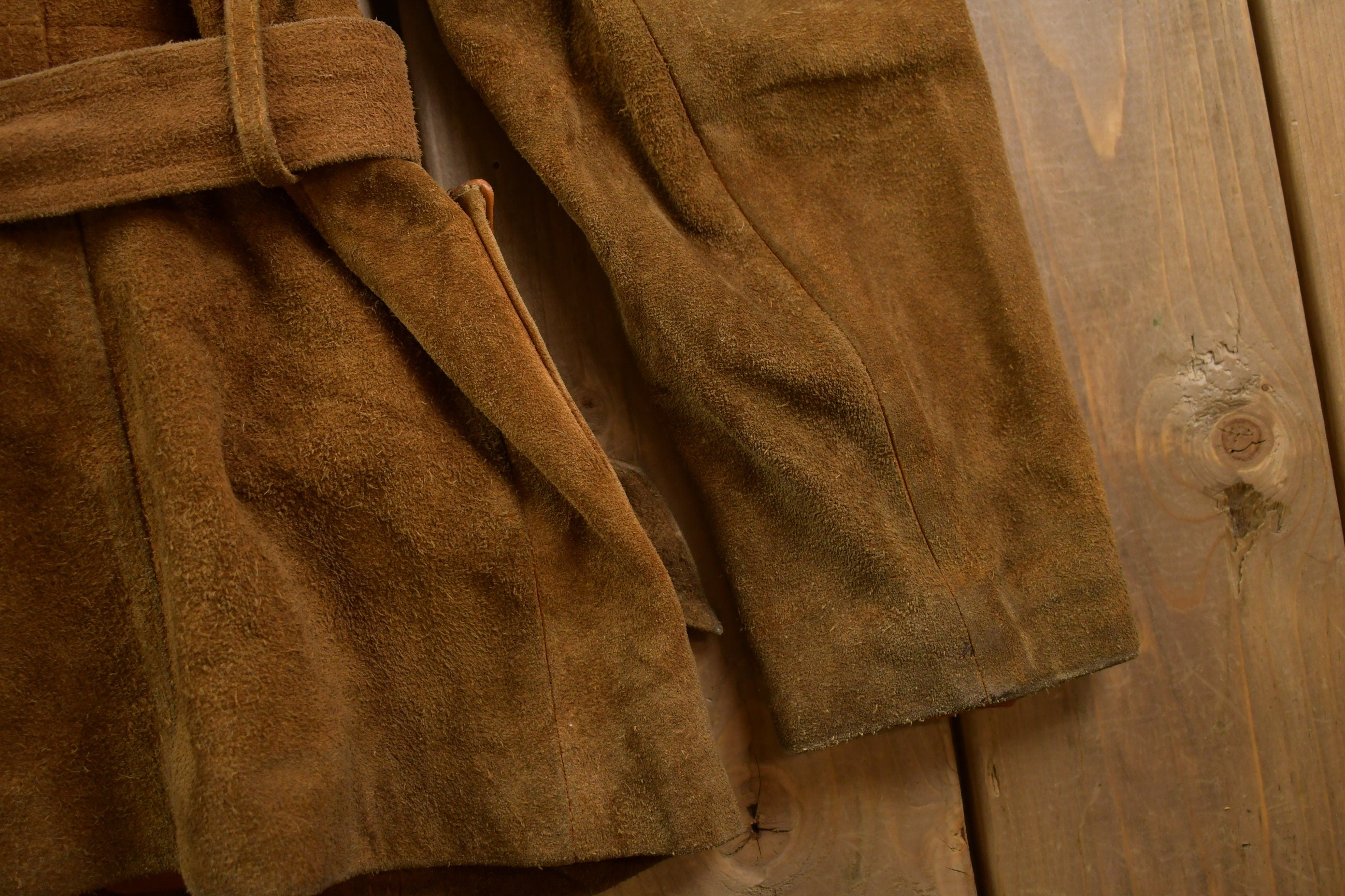 Vintage 1960s Fur Collar Leather Jacket Fall Outerwear