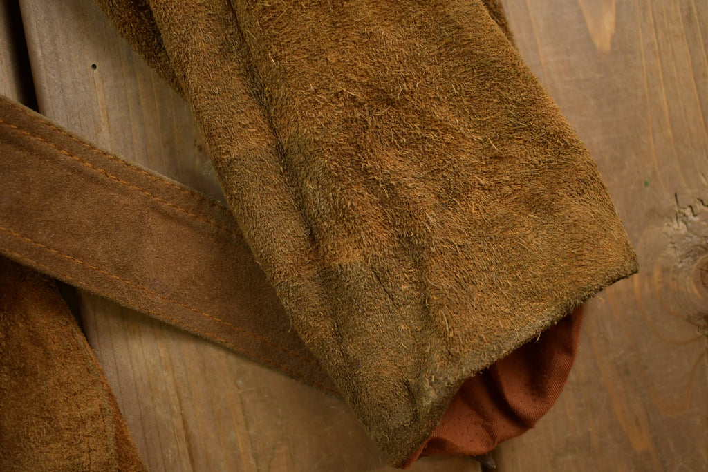 Vintage 1960s Fur Collar Leather Jacket Fall Outerwear