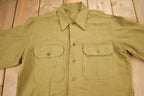 Vintage 1940s British Military Button Up Shirt