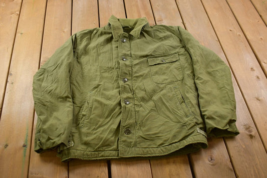 1960s Vintage Military / Button Up Jacket / US Army Green / Vintage Army / Streetwear Fashion / Army Jacket
