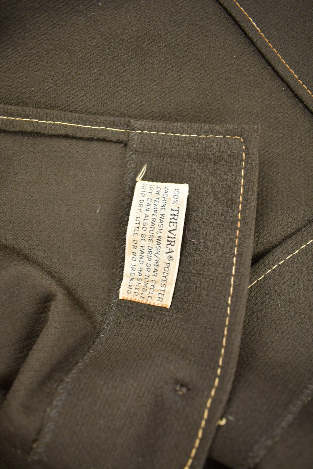 Vintage 1960s Trevira Polyester Button-Up Shirt