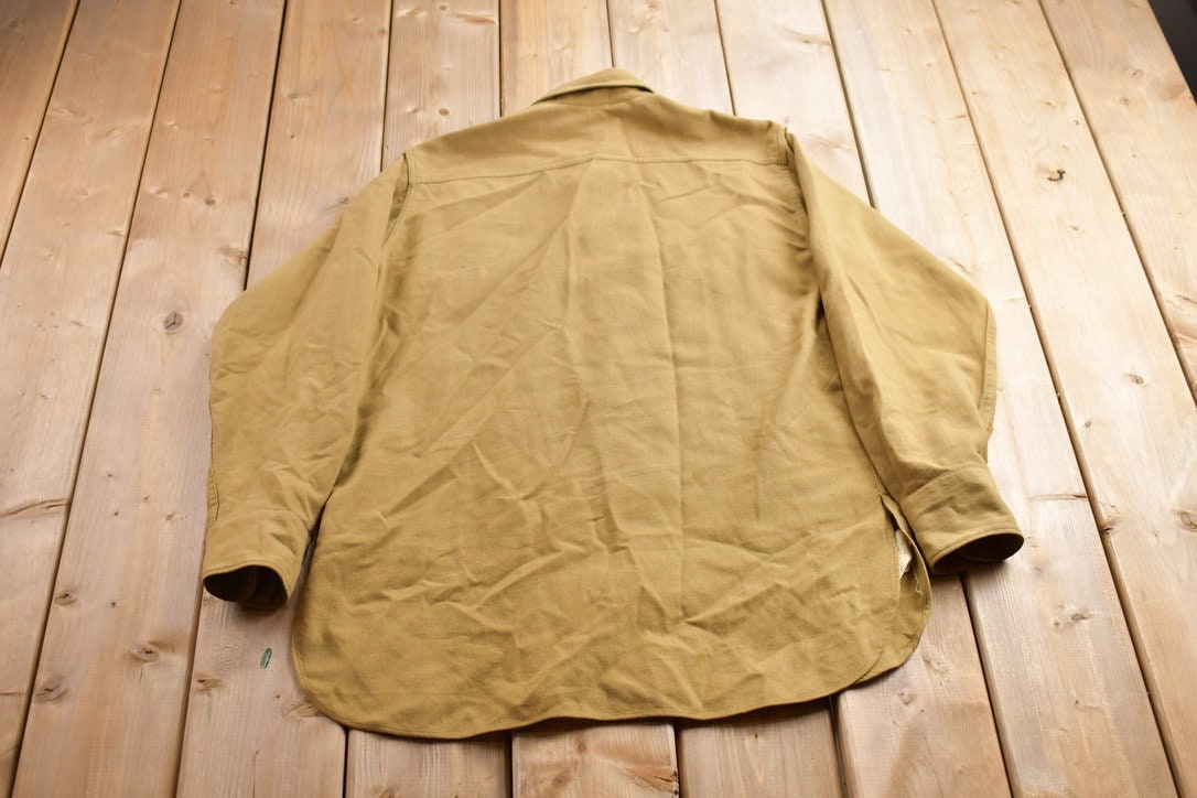 Vintage 1950s Blank Button Up Shirt