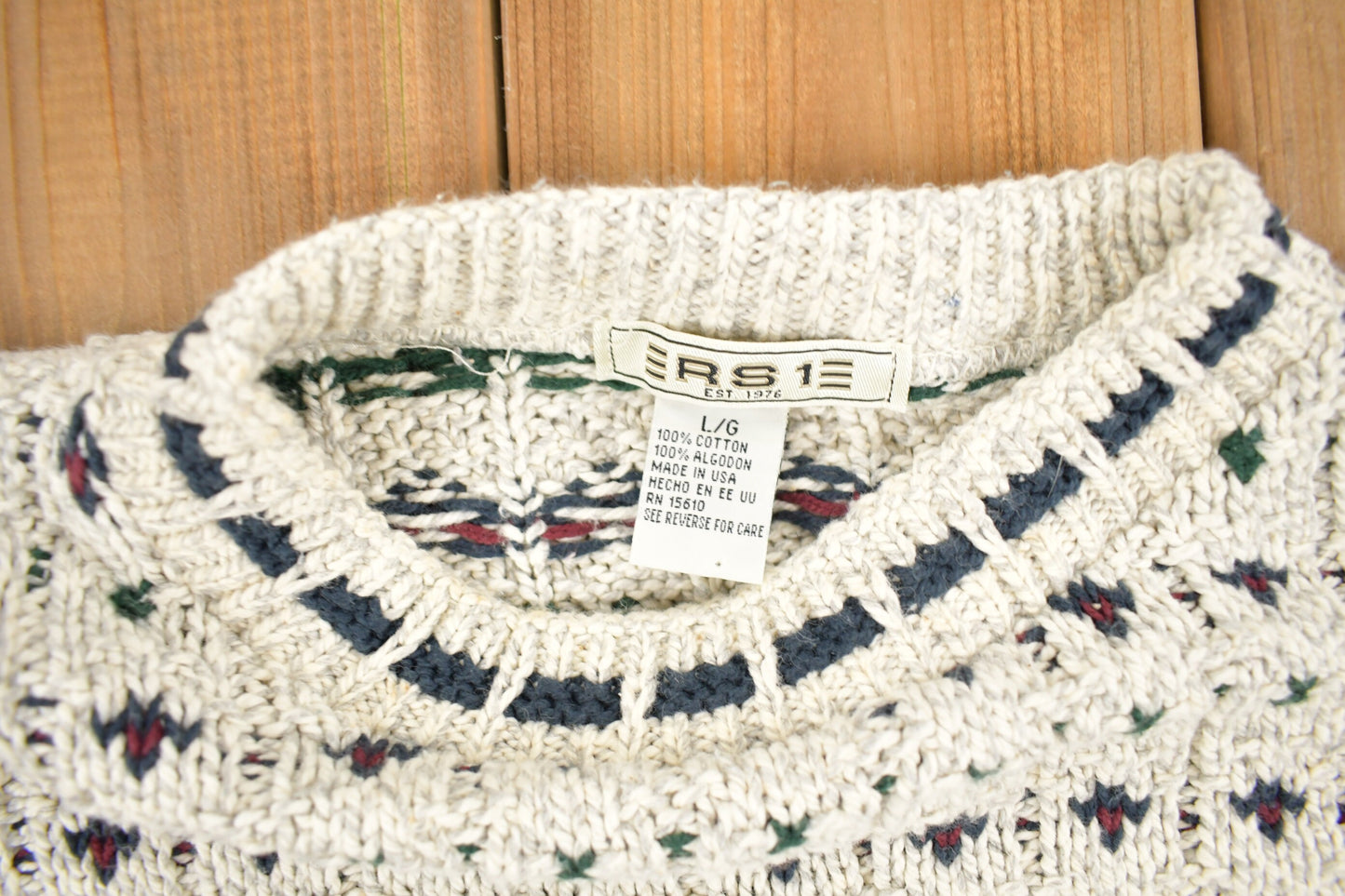 Vintage 1990s Ersie KnitCrewneck Sweater