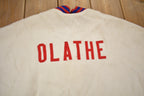 Vintage 1950s Olathe Short Sleeve Button Up Sweater