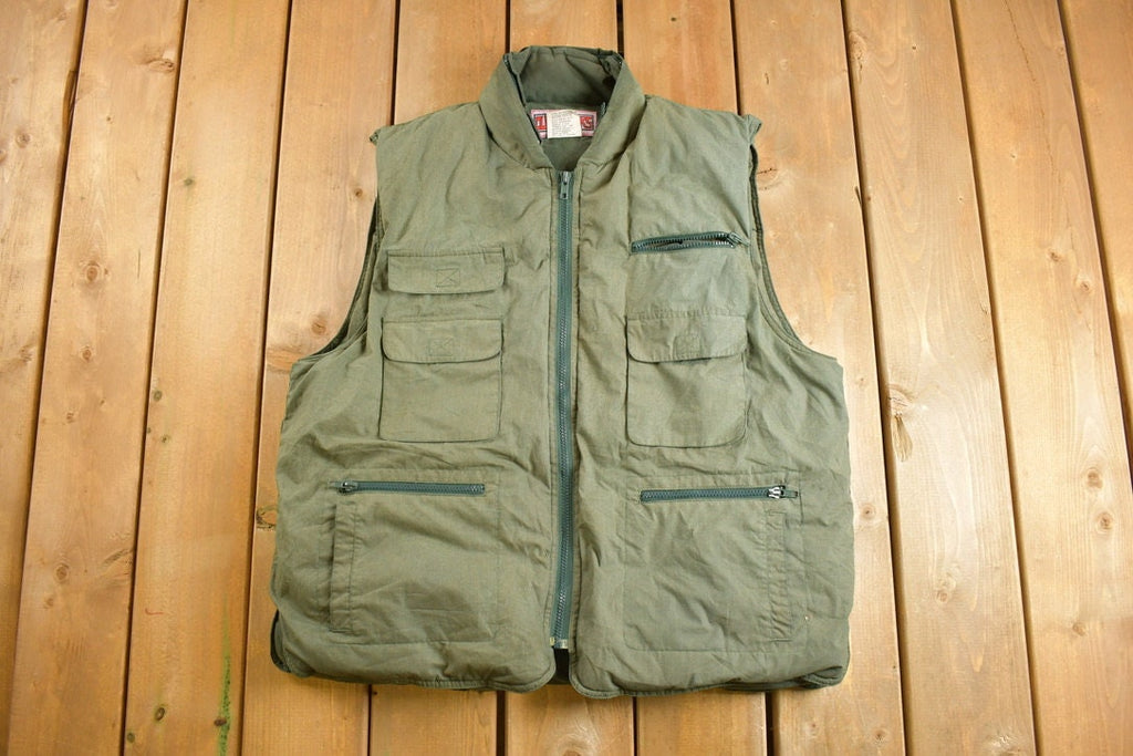 Vintage 1990s Nylon Puffer Hunting Vest