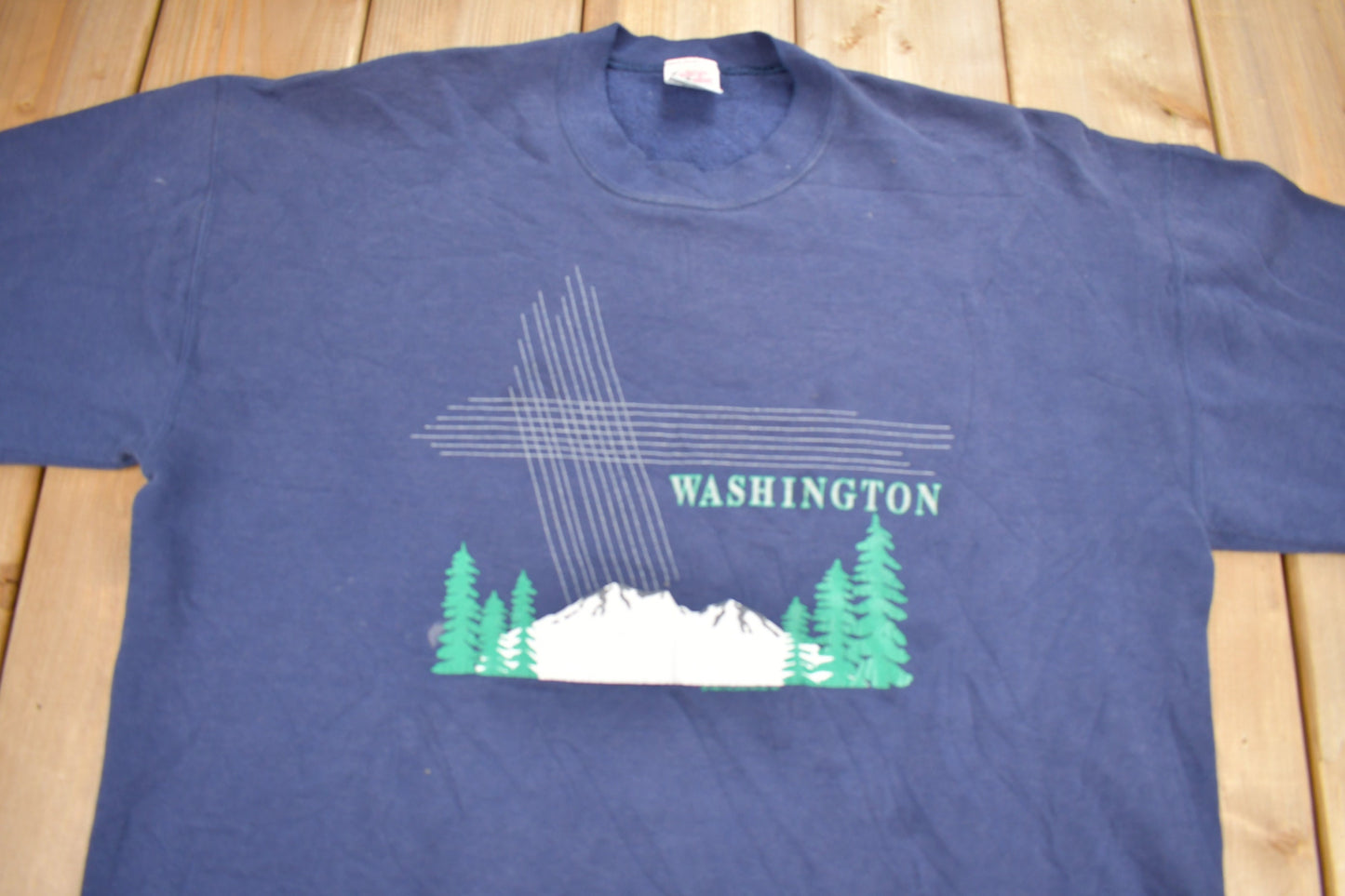 Vintage 1990s Washington State Graphic Crewneck Sweatshirt