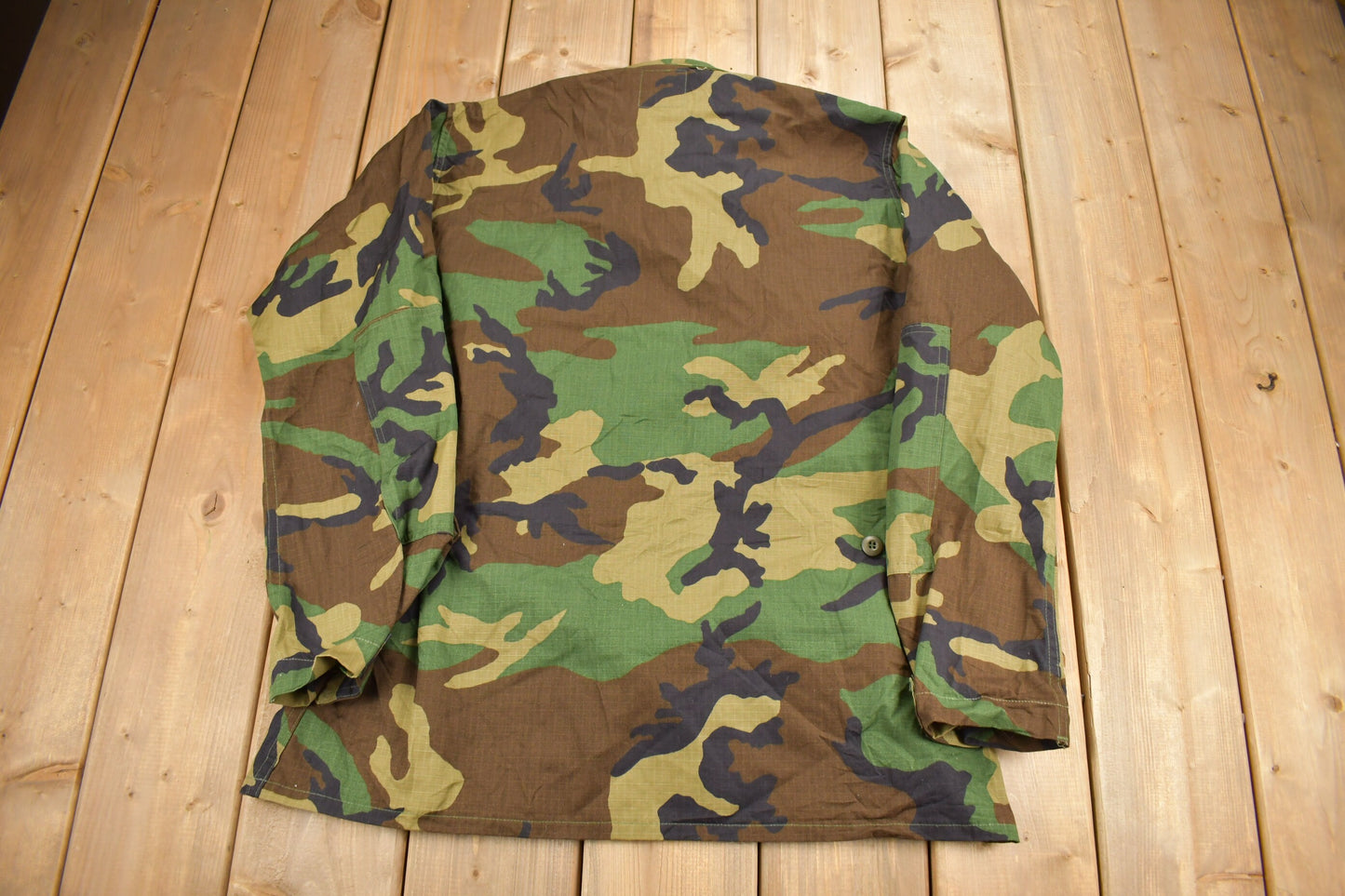 Vintage 1989 US Army Woodland Camo Hot Weather Combat Jacket / USMC / US Army / Militaria / Size Medium