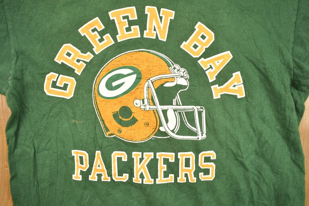 Vintage 1970s Green Bay Packers NFL Graphic T-Shirt
