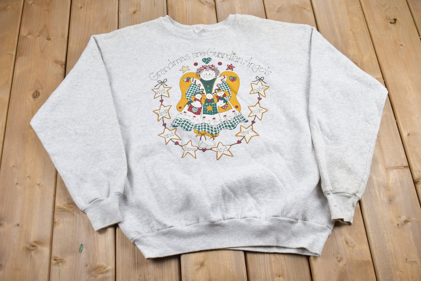 Vintage 1990s Grandma Theme Crewneck Sweater