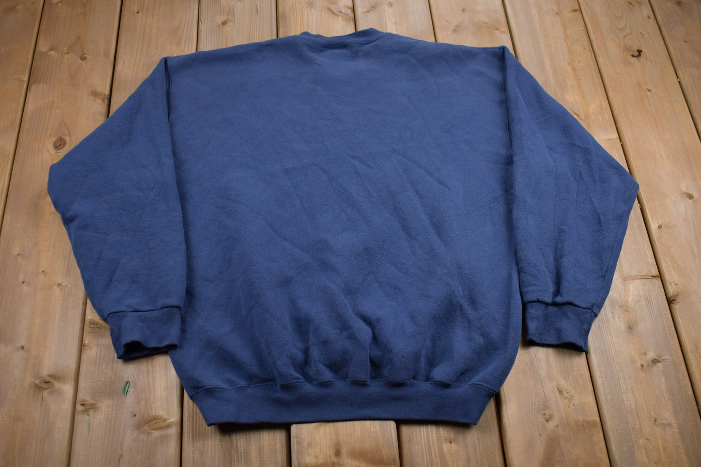 Vintage 1990s Navy Blue Blank Crewneck Sweatshirt